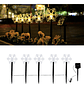Luces Solares De Estaca Forma Nieve Led Cálido Pack 5 Unidades Black Negro - Miniatura 7