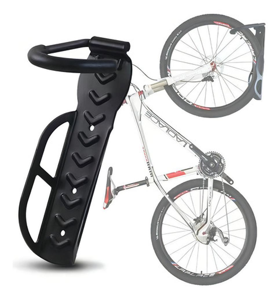 Gancho Bicicleta Resistente Colgar Pared Soporte Color Negro Black 6
