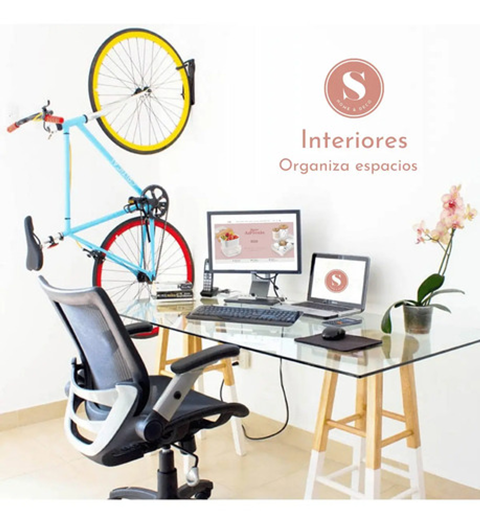 Gancho Bicicleta Resistente Colgar Pared Soporte Color Negro Black 9