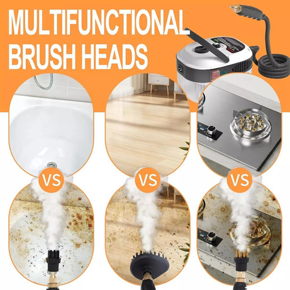 Limpiador De Vapor A Presión De Alta Temperatura De 2500w Blanco 5