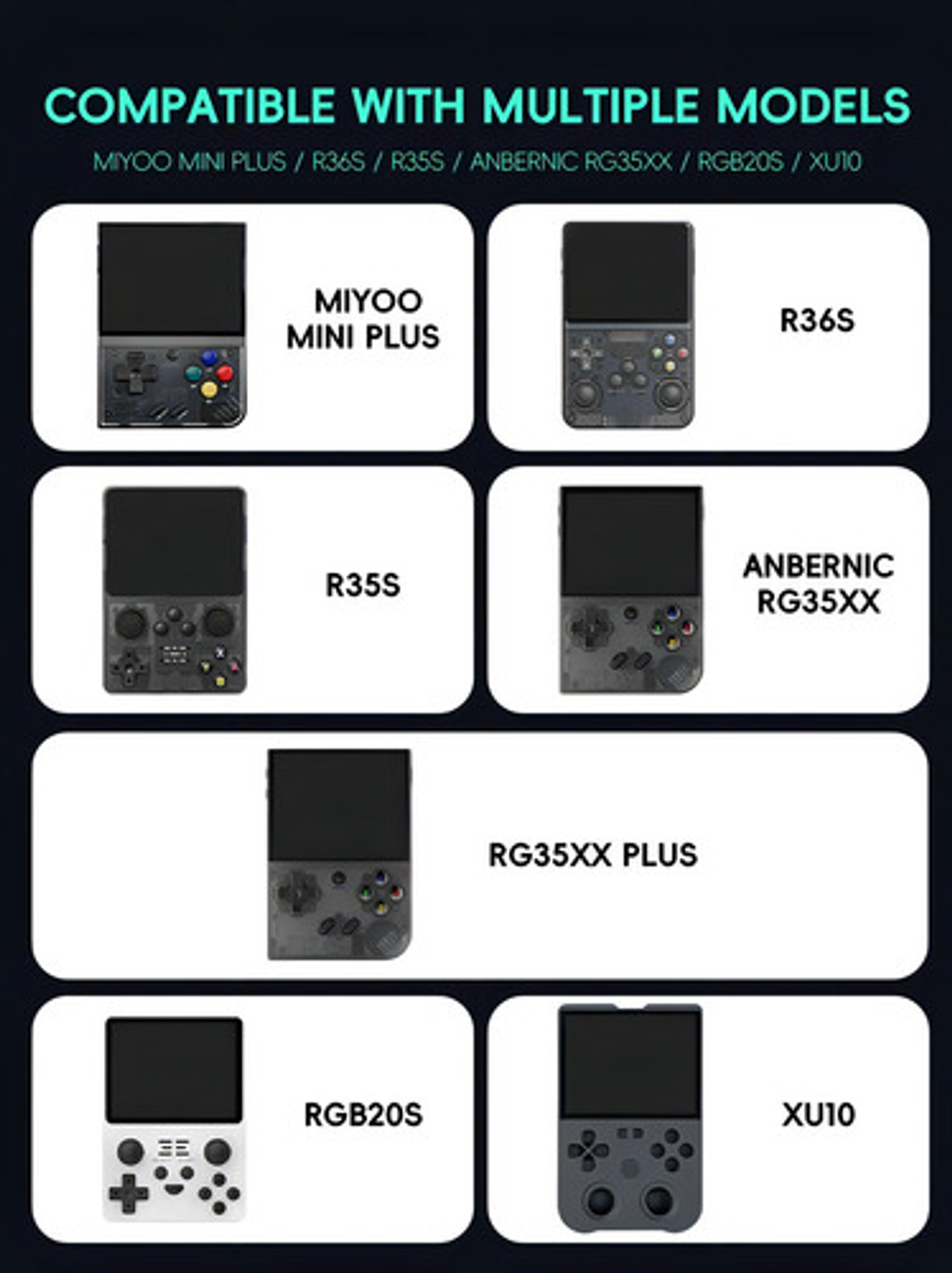 Funda Protectora Retro Ata Frog Negro Thek R36s Rg35xx Eva Resistente 2