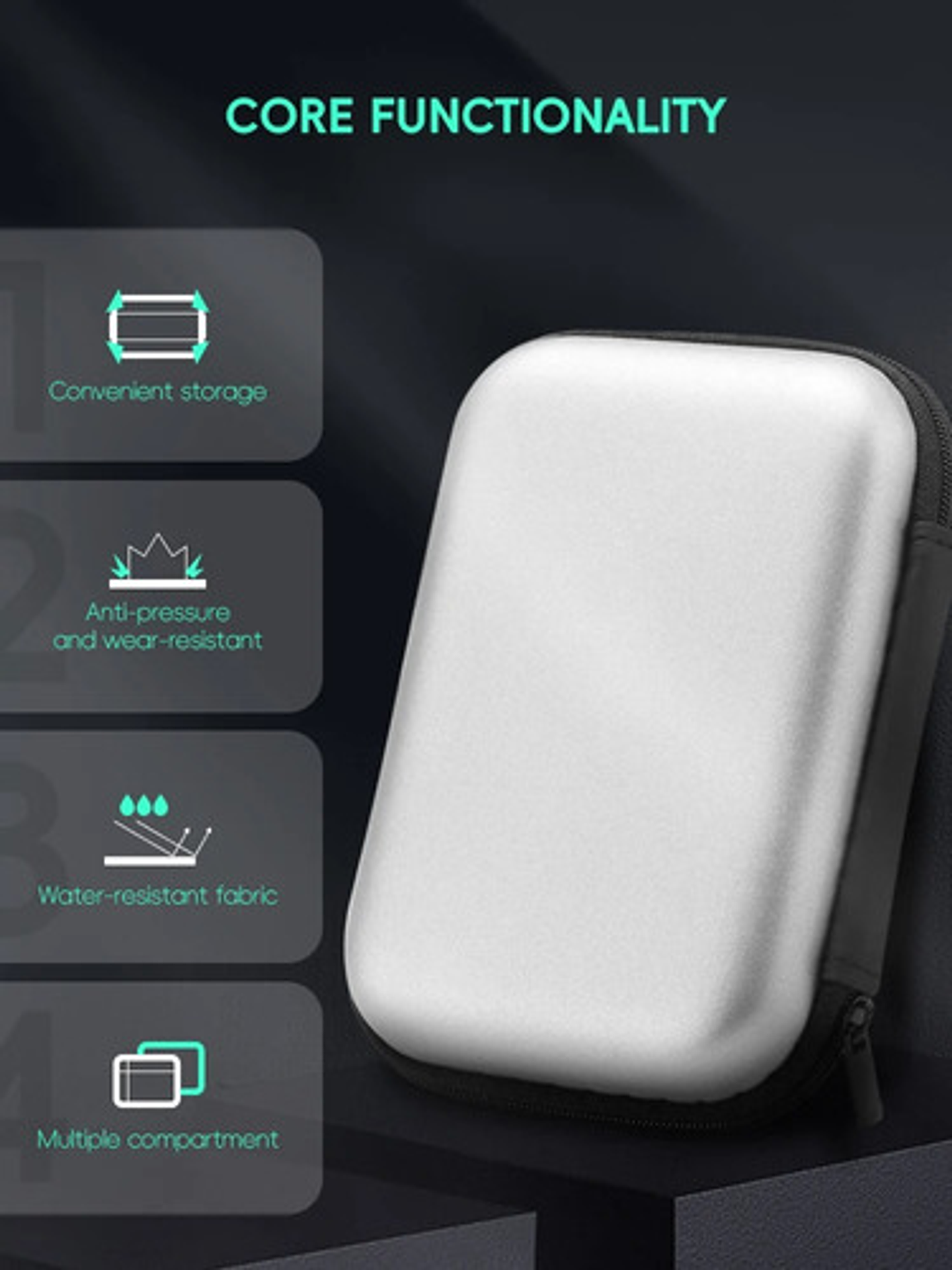 Funda Protectora Retro Ata Frog Negro Thek R36s Rg35xx Eva Resistente 4