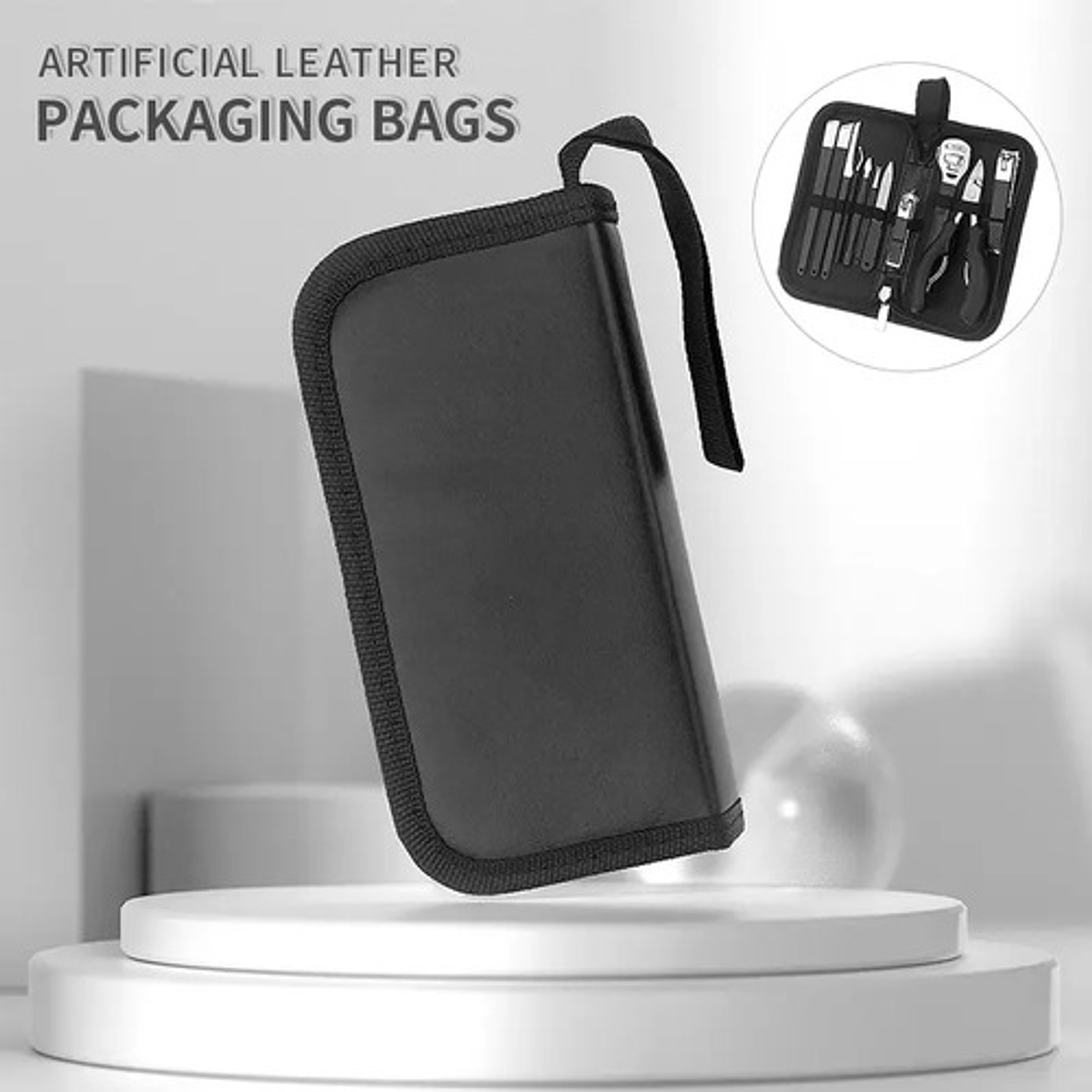 Set Profesional Manicure Pedicure 11 Piezas Estuche Negro 4