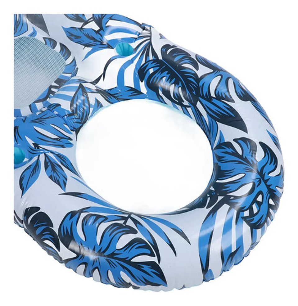 Flotador Reposera 145×101 Cm Con Respaldo Y Portavasos 8