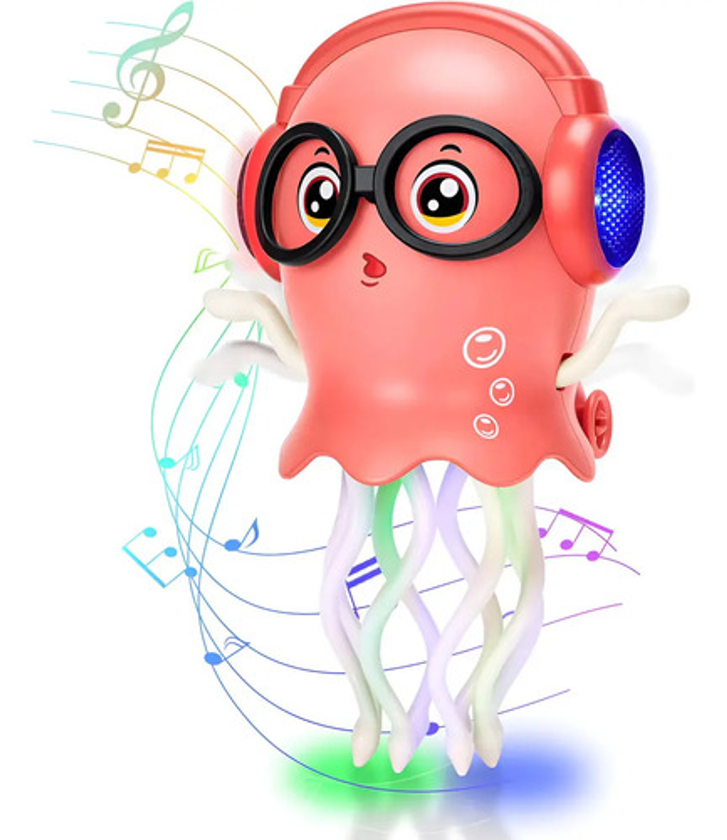 Medusa Sensorial Musical Pulpo Bailarin Juguete Luces Niños 1