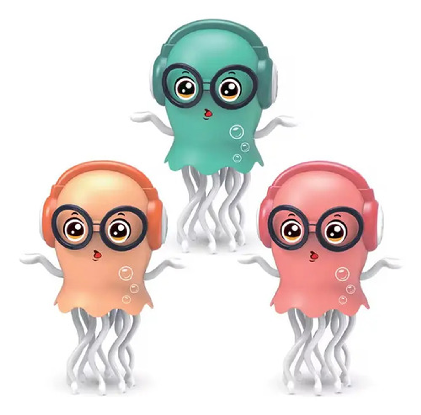 Medusa Sensorial Musical Pulpo Bailarin Juguete Luces Niños 3