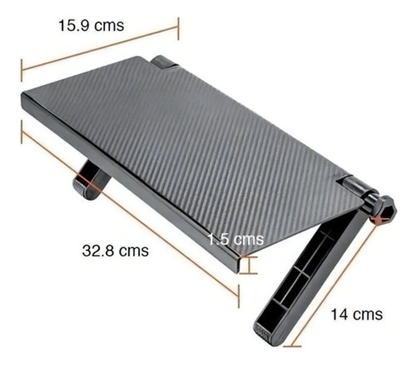 Repisa Estante Soporte Sobre Pantalla Tv Ajustable Plegable Color Negro 5