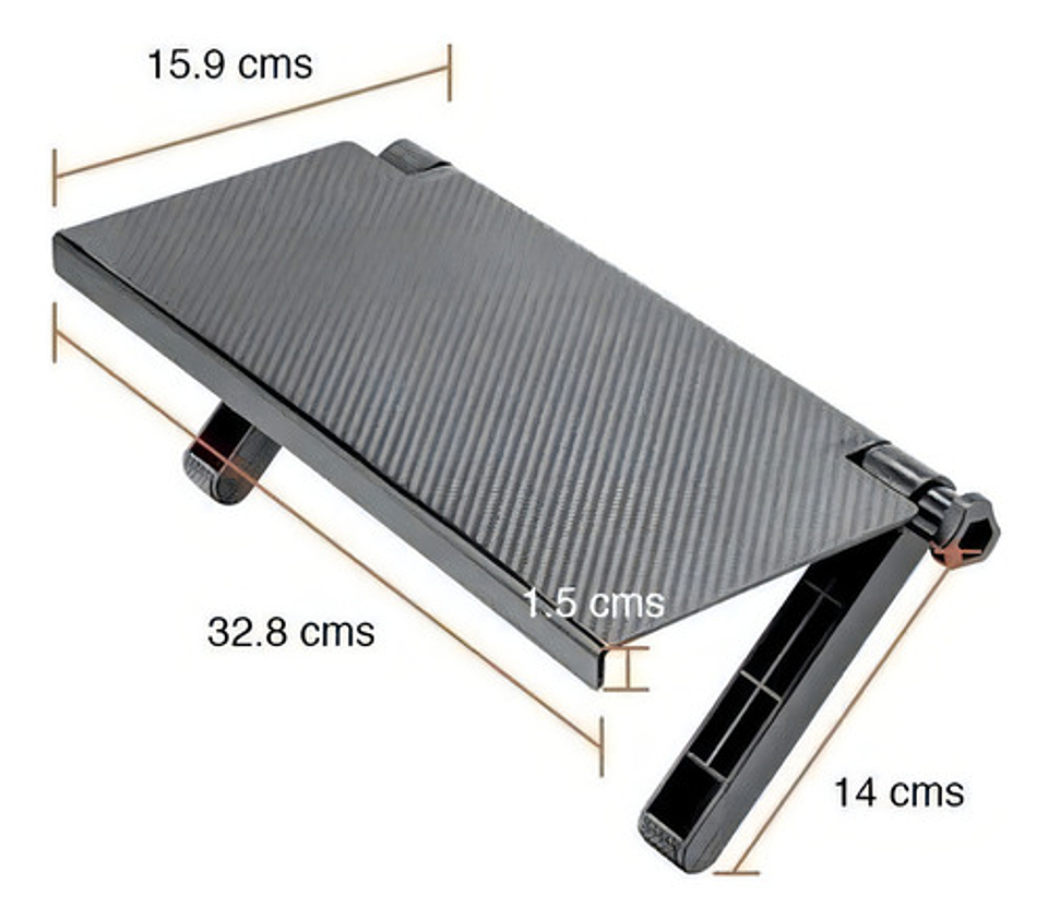 Repisa Estante Soporte Sobre Pantalla Tv Ajustable Plegable Color Negro 5