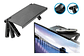 Repisa Estante Soporte Sobre Pantalla Tv Ajustable Plegable Color Negro - Miniatura 6