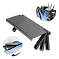 Repisa Estante Soporte Sobre Pantalla Tv Ajustable Plegable Color Negro - Miniatura 10