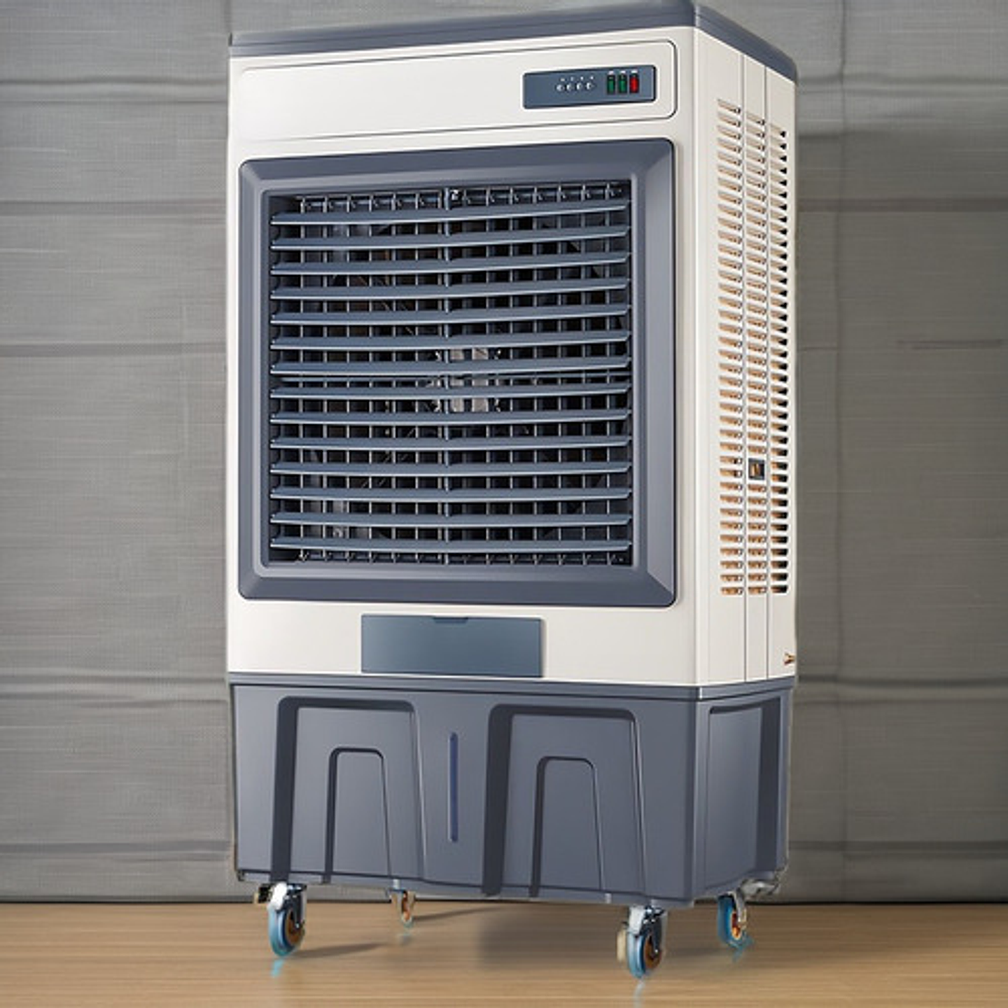 Enfriador De Aire Evaporativo Industrial Thek 120l 750w Modelo T1400 Oscilante Gris Oscuro 6