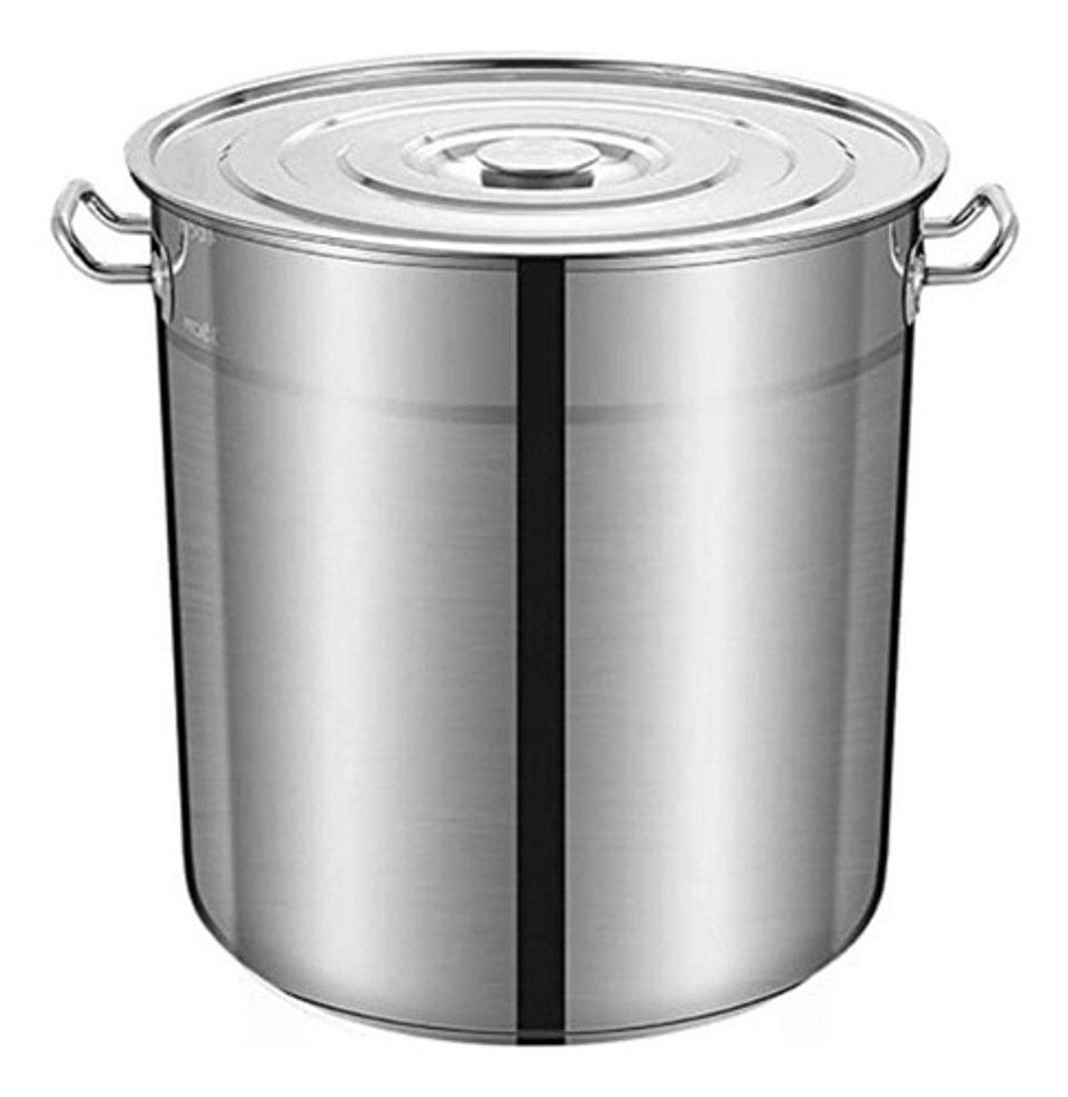Olla Marmita Acero Inoxidable 50l Con Tapa Reforzada Plateado 2