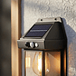 Pack X4 Apliques Solares Vintage Exterior Con Sensor Pir - Miniatura 6