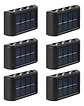 Pack X6 Aplique Solar Exterior Luz Calida Aplique Muro - Miniatura 1