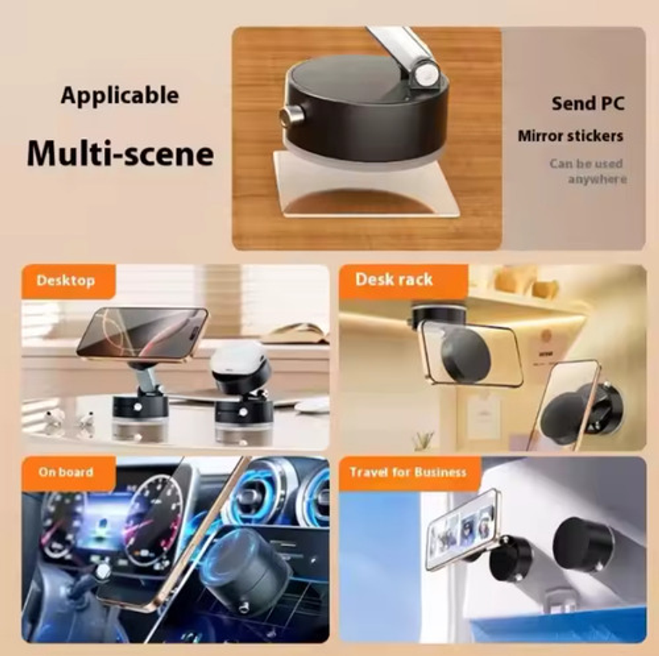 X2 Soporte Magnético Para Celular Base Plegable 360° Auto Negro 5