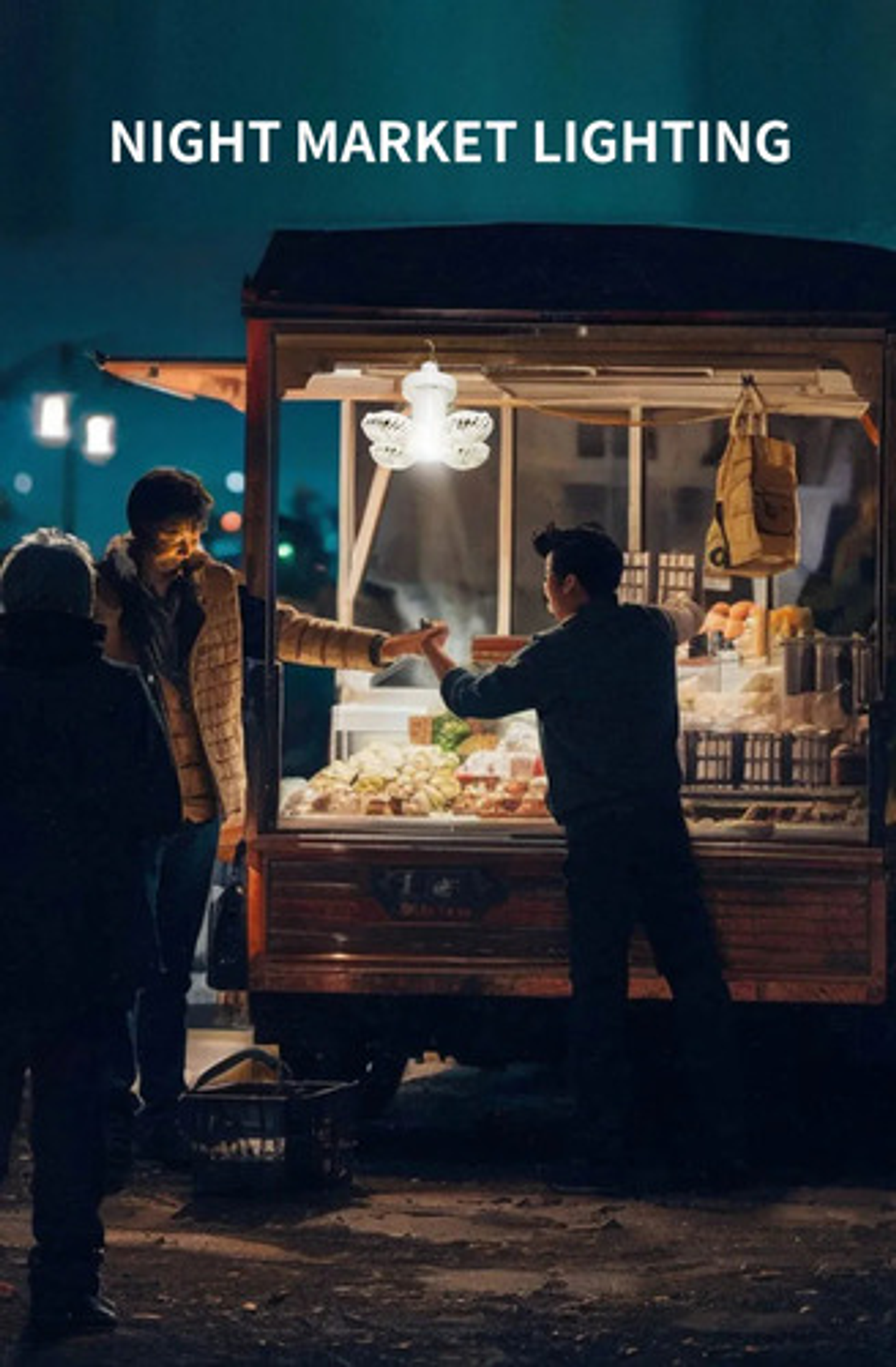 Ventilador Solar 2 En 1 Con Luz Led Plegable Camping Exterio Blanco 6