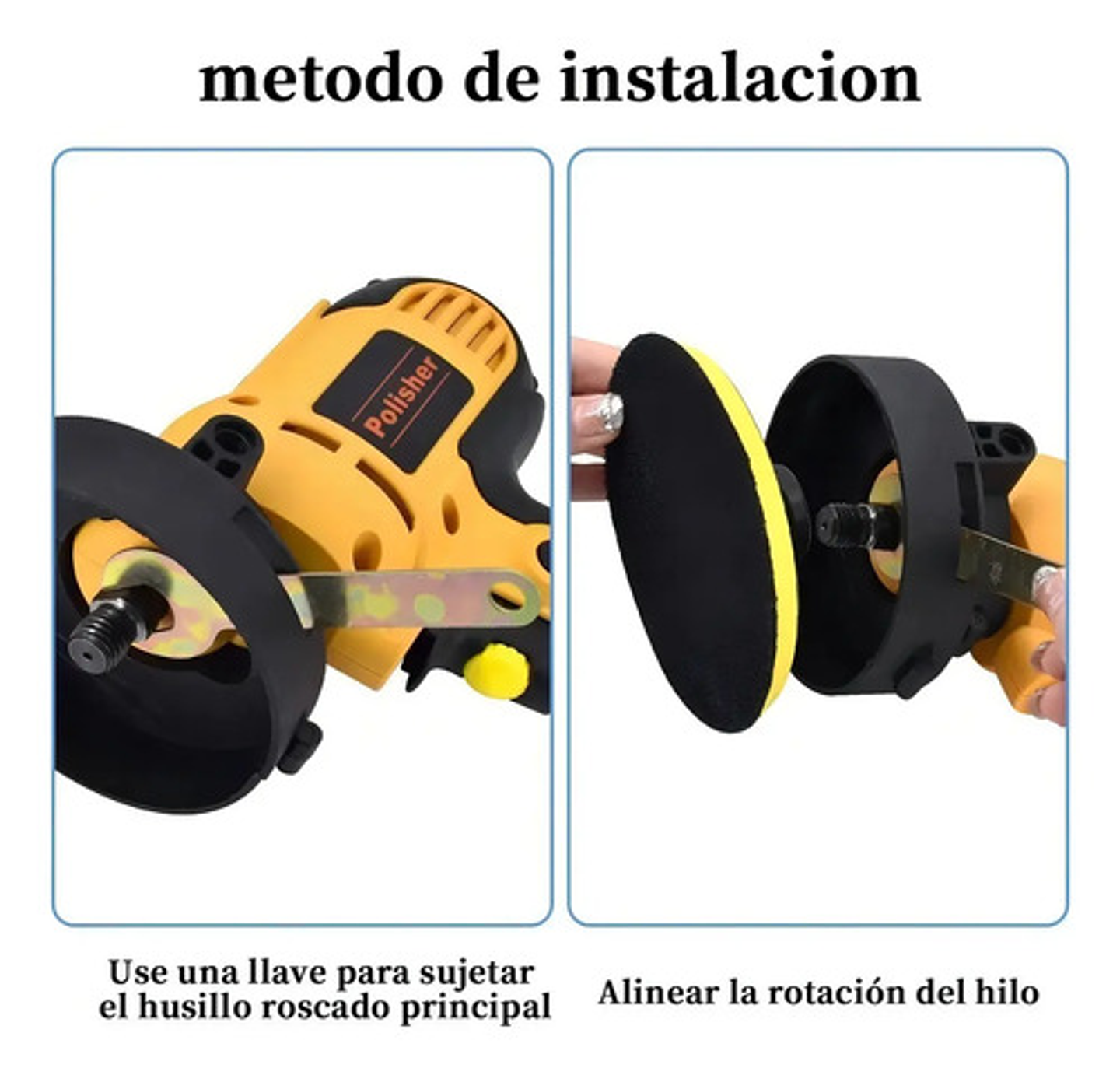 Máquina Para Pulir Pulidora Para Auto Lijadora Pulidora Auto Adkar Shop Maquina Pulidora Auto Pulidora Para Autos Pulidora Polisher Adkar Amarillo 5