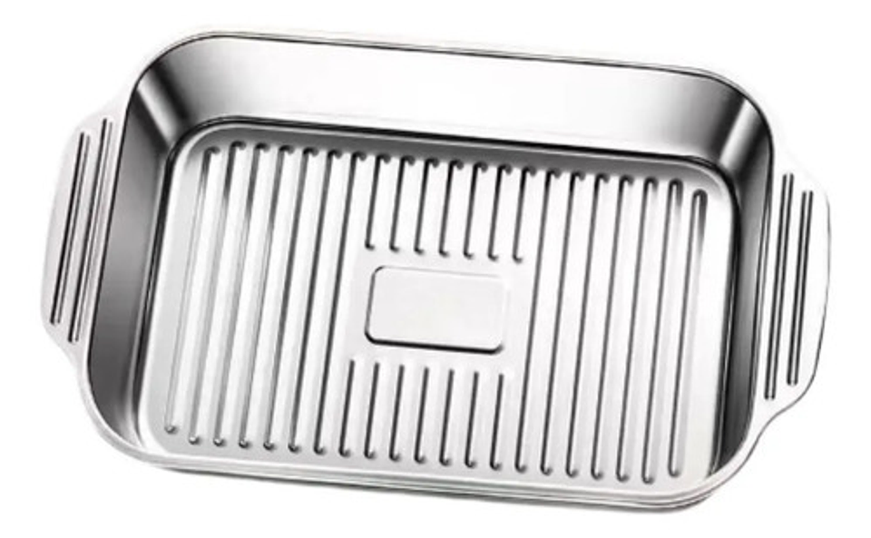 X3 Bandeja Acero Inoxidable Para Asadera 41x24x8 10