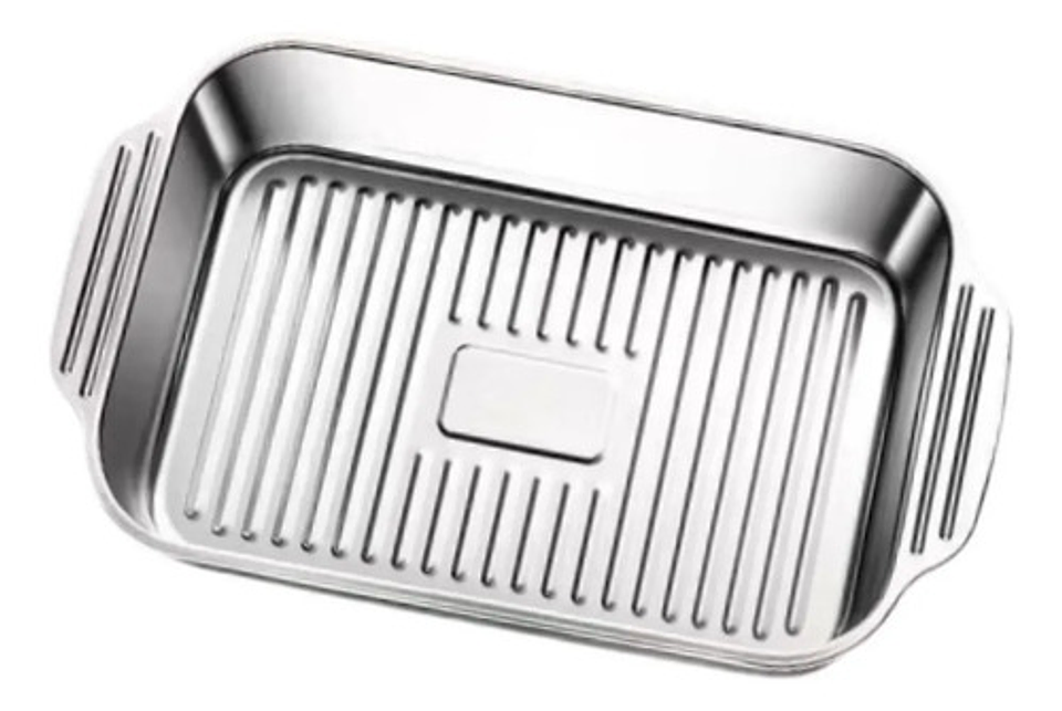 X3 Bandeja Acero Inoxidable Para Asadera 41x24x8 11