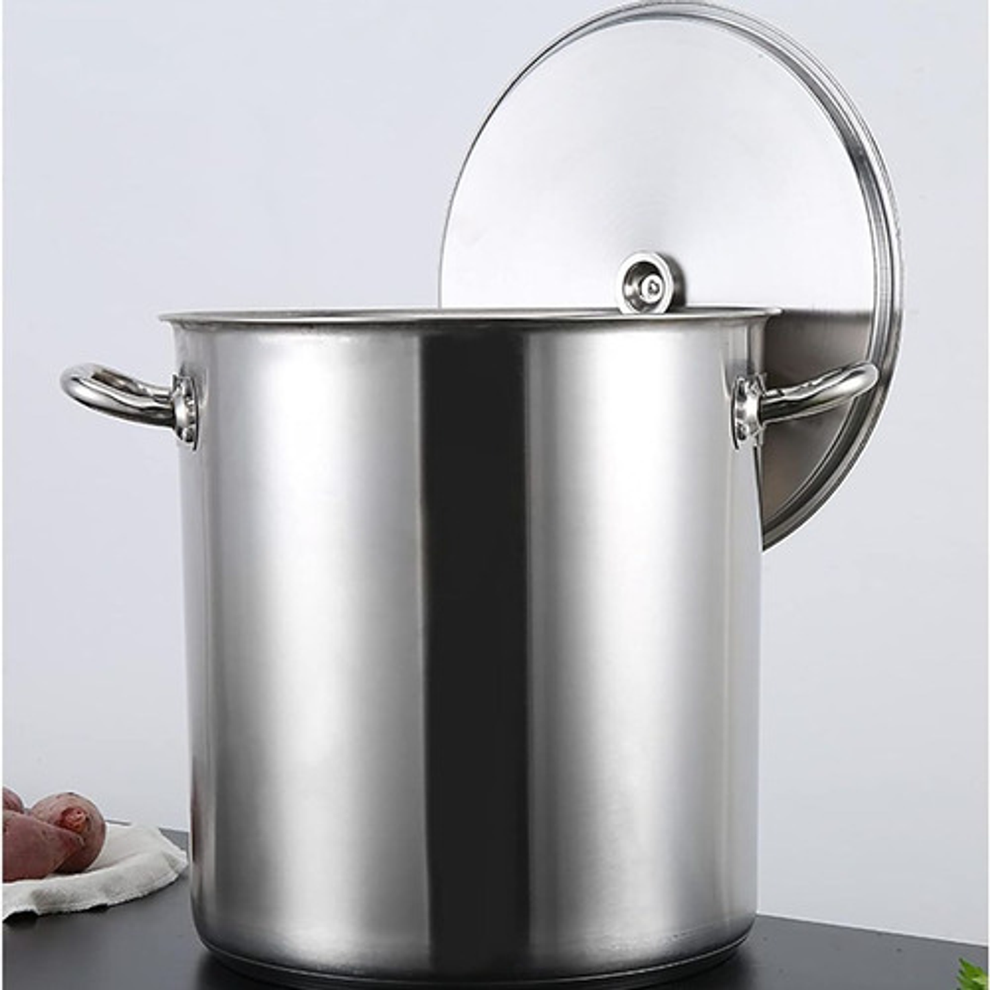 Olla Acero Inoxidable 70 Litros Thek 2mm Diámetro 45cm Plateado 3