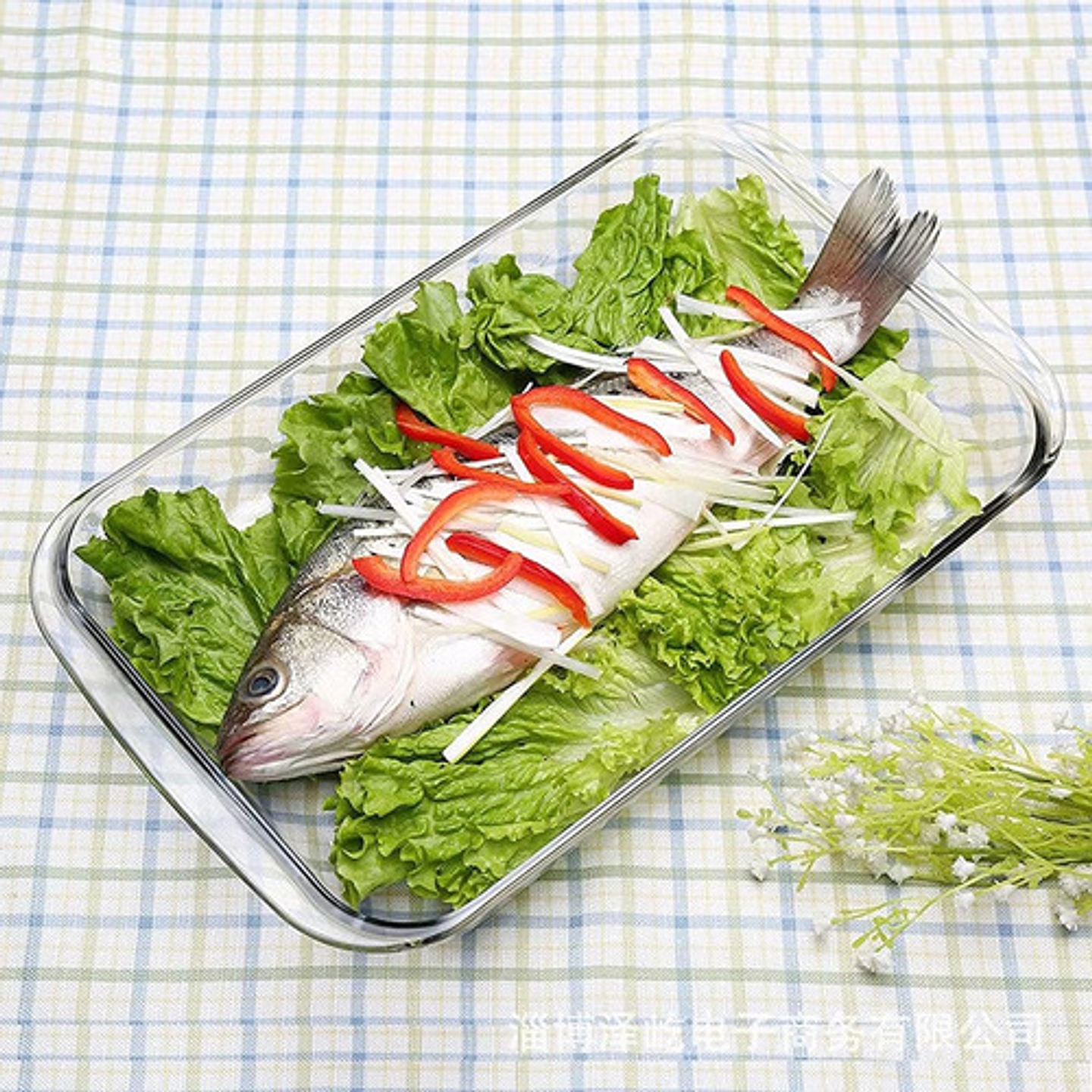 Bandeja Refractario De 1.6l Fuente De Vidrio Para Horno  9