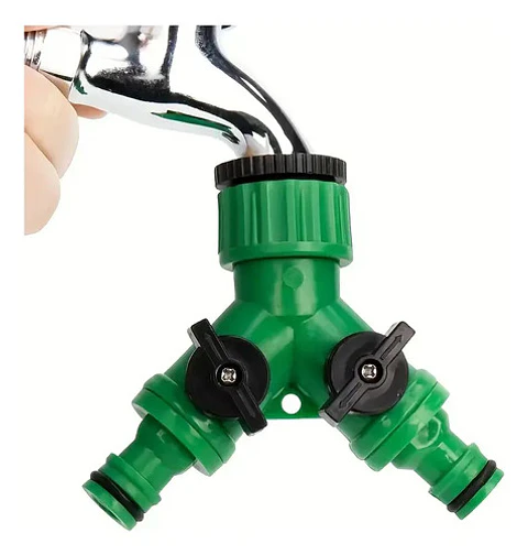 Conector Divisor De Manguera De Riego Doble Salida ½puLG 