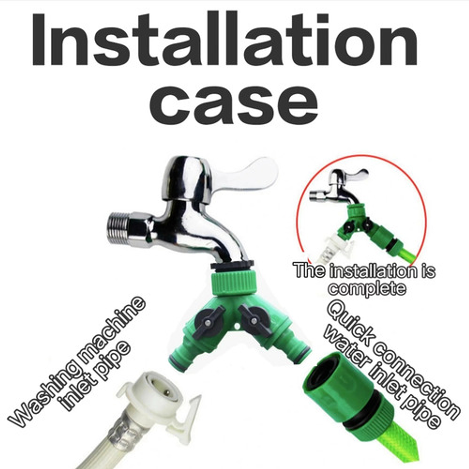 Conector Divisor De Manguera De Riego Doble Salida ½puLG  6