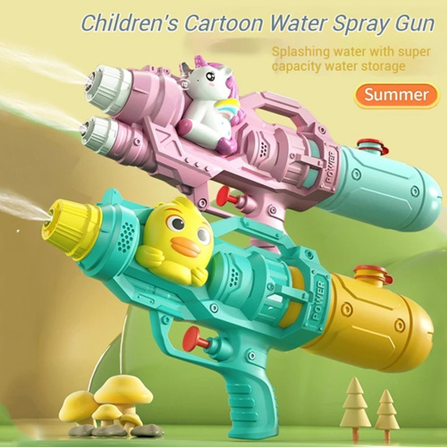 Pistola De Agua Grande 35 Cm Infantil Verano 500 Ml 5