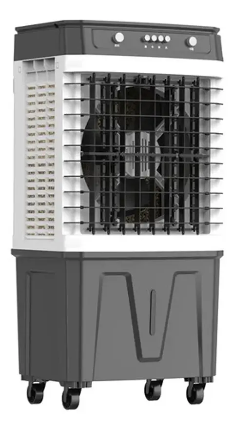 Ventilador Portátil Enfriador De Aire 120w 35l Área Gris