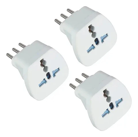 Pack 3 Adaptadores Universales Enchufe 3 Pines Chile 10a