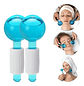 Rodillos Faciales De Cristal Masajeadores Globos De Hielo Celeste O Rosa - Miniatura 2