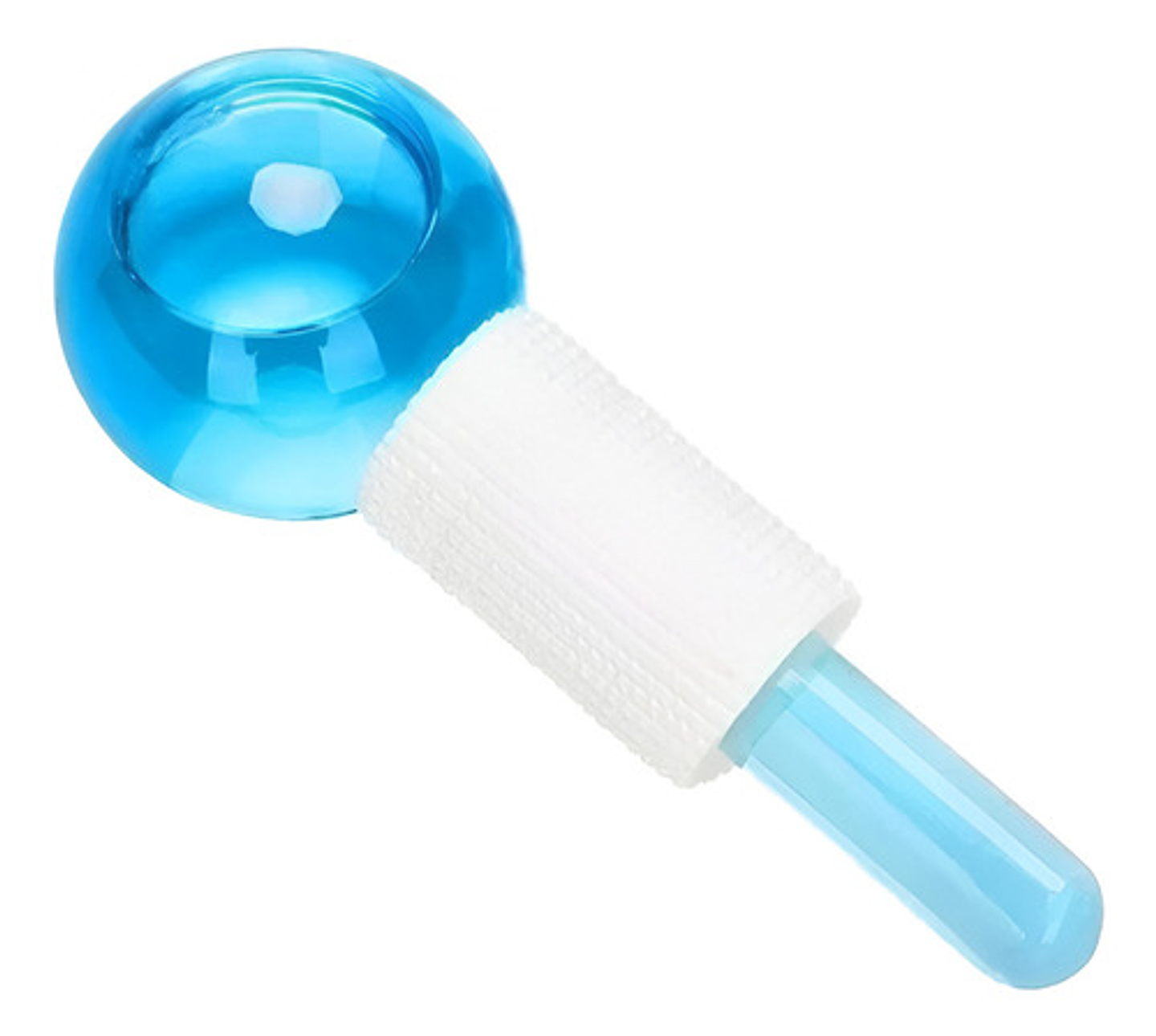 Rodillos Faciales De Cristal Masajeadores Globos De Hielo Celeste O Rosa 3