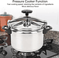 Olla A Presión De Aluminio 7l Profesional Cocina Gas Plateado - Miniatura 10