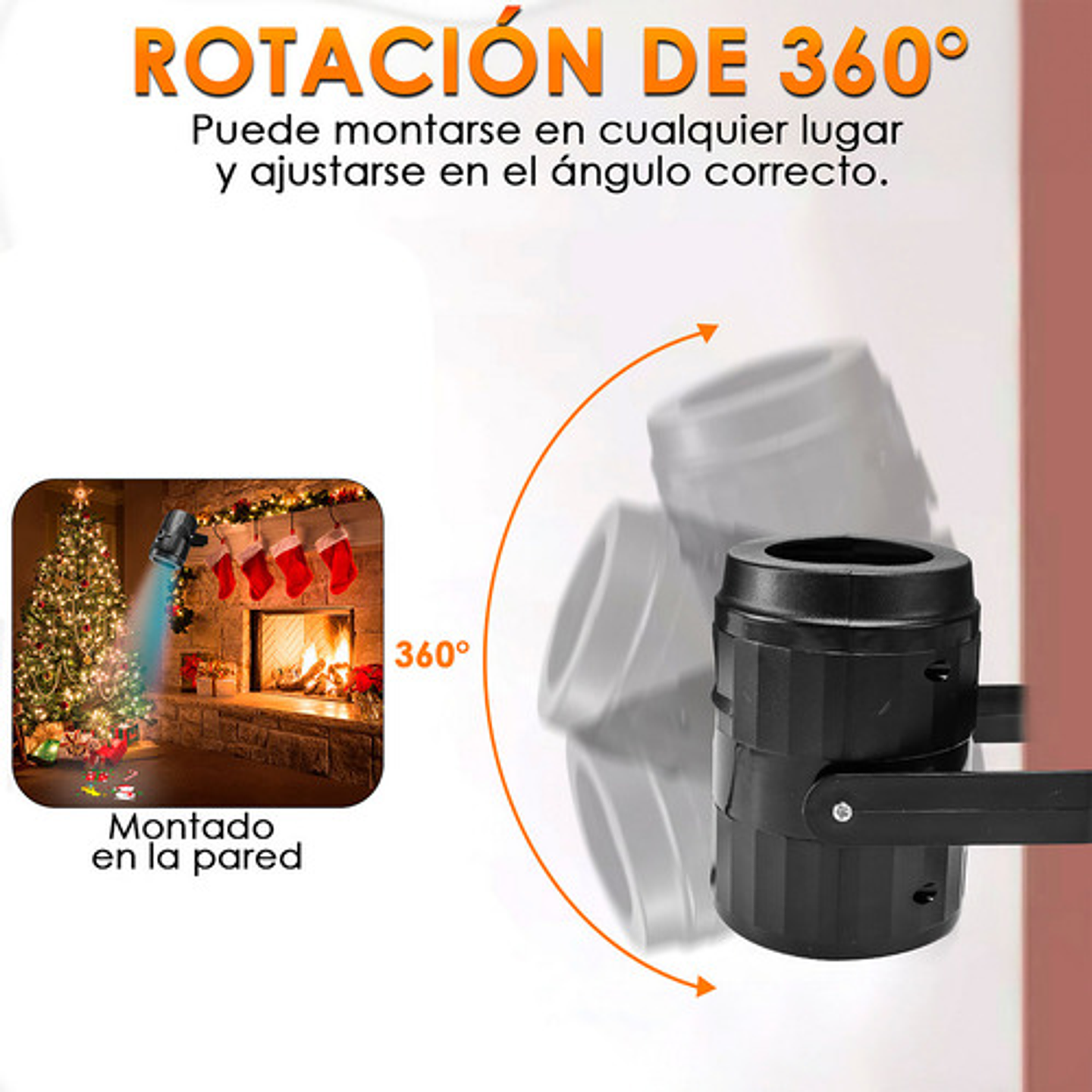 Proyector Led Multicolor Navidad Thek Para Interior Y Exterior Bajo Techo 5