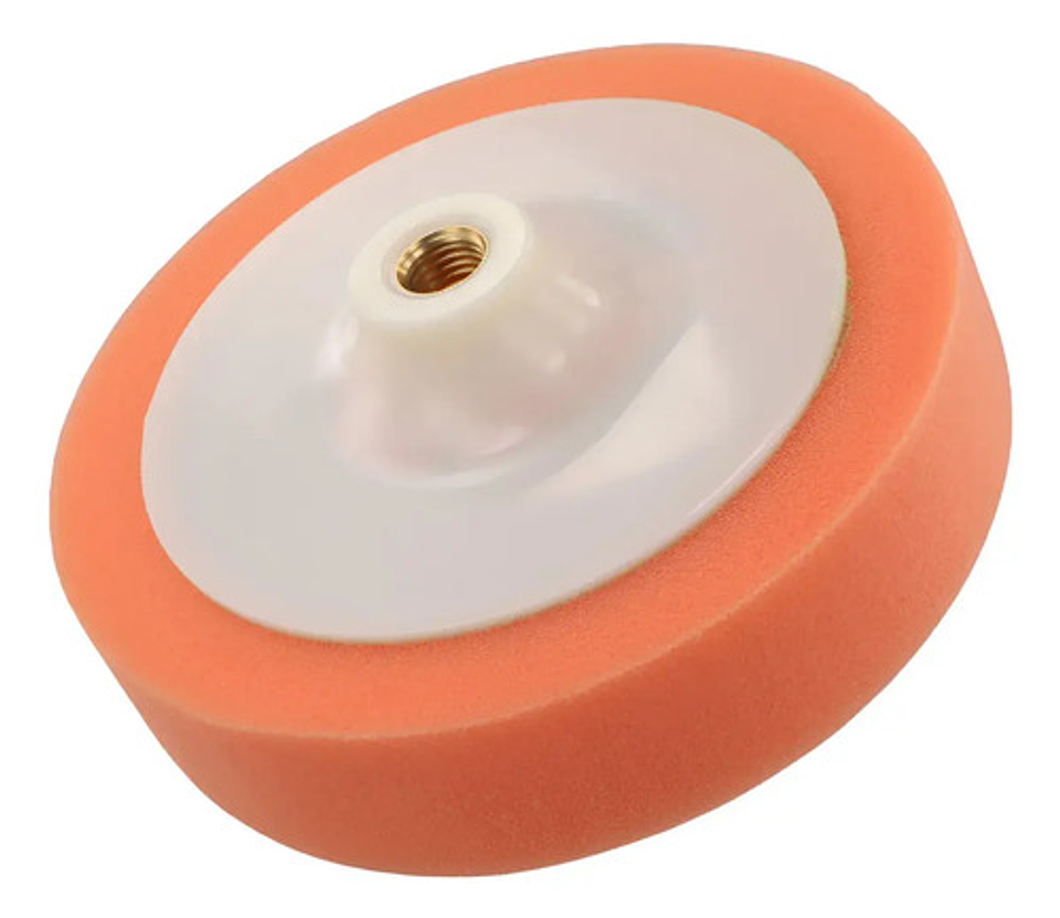 Disco De Esponja Para Pulir De 115mm M14  Color Naranja 3