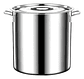 Olla Acero Inoxidable 12 Litros 25x26 Cocina Profesional - Miniatura 3