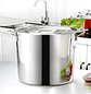 Olla Acero Inoxidable 12 Litros 25x26 Cocina Profesional - Miniatura 4