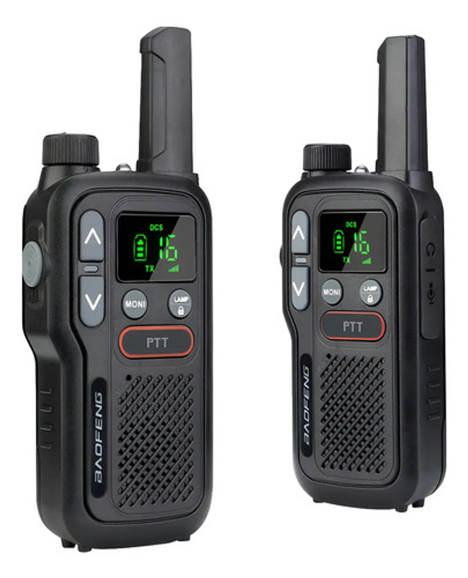 X2 Radio Bidireccional Baofeng T18 5w 1800mah Portátil 1