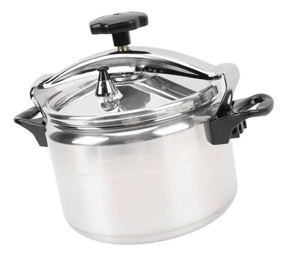 Olla A Presión De Aluminio 5l Profesional Para Cocina Plateado 7
