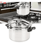 Olla A Presión De Aluminio 5l Profesional Para Cocina Plateado - Miniatura 9
