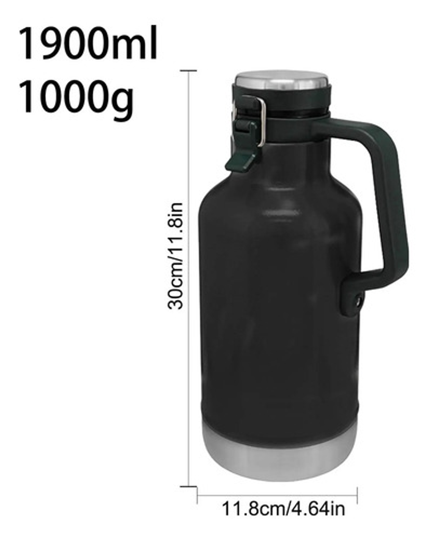 Botella Térmica Acero Inoxidable 1900 Ml Con Asa Botellas 2