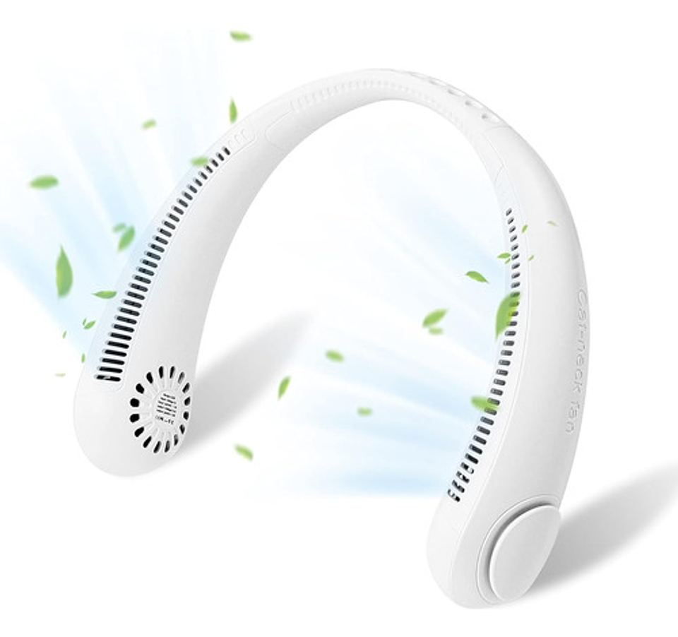 Ventilador De Cuello Portátil 360° Recargable Usb Manos Libr 4