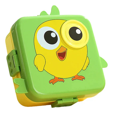 Lonchera Infantil Super Dino Con Compartimentos + Taza