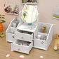 Organizador De Maquillaje Con Espejo Y Cajones Blanco - Miniatura 4