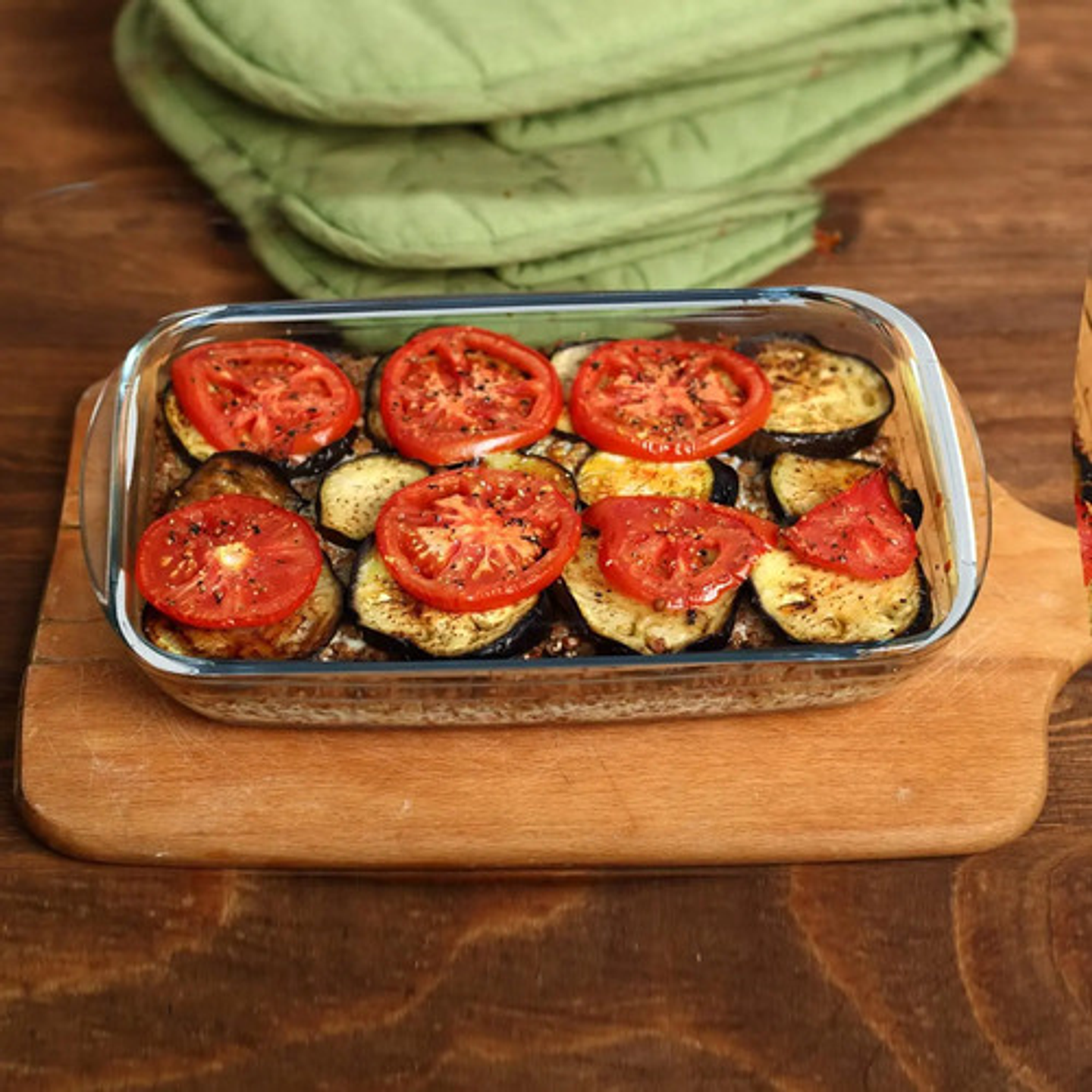 Bandeja Refractario De 3.2l Fuente De Vidrio Para Horno  3