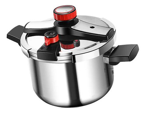 Olla A Presión De Acero Inoxidable 5 Litros Tipo Perilla Argent