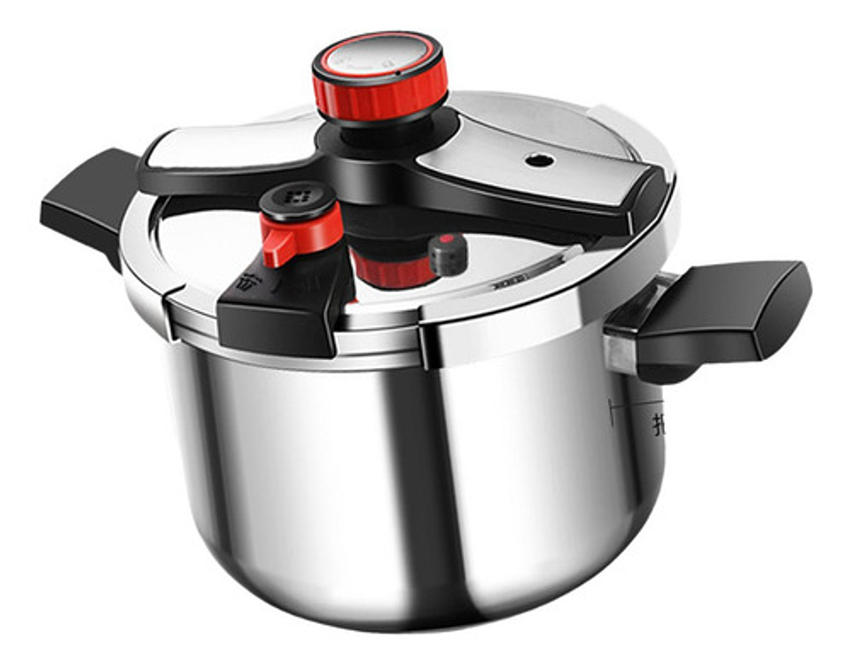 Olla A Presión De Acero Inoxidable 5 Litros Tipo Perilla Argent 1