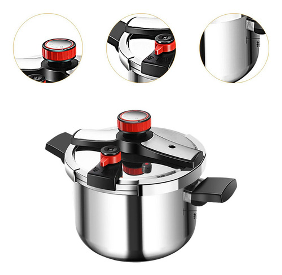 Olla A Presión De Acero Inoxidable 5 Litros Tipo Perilla Argent 2