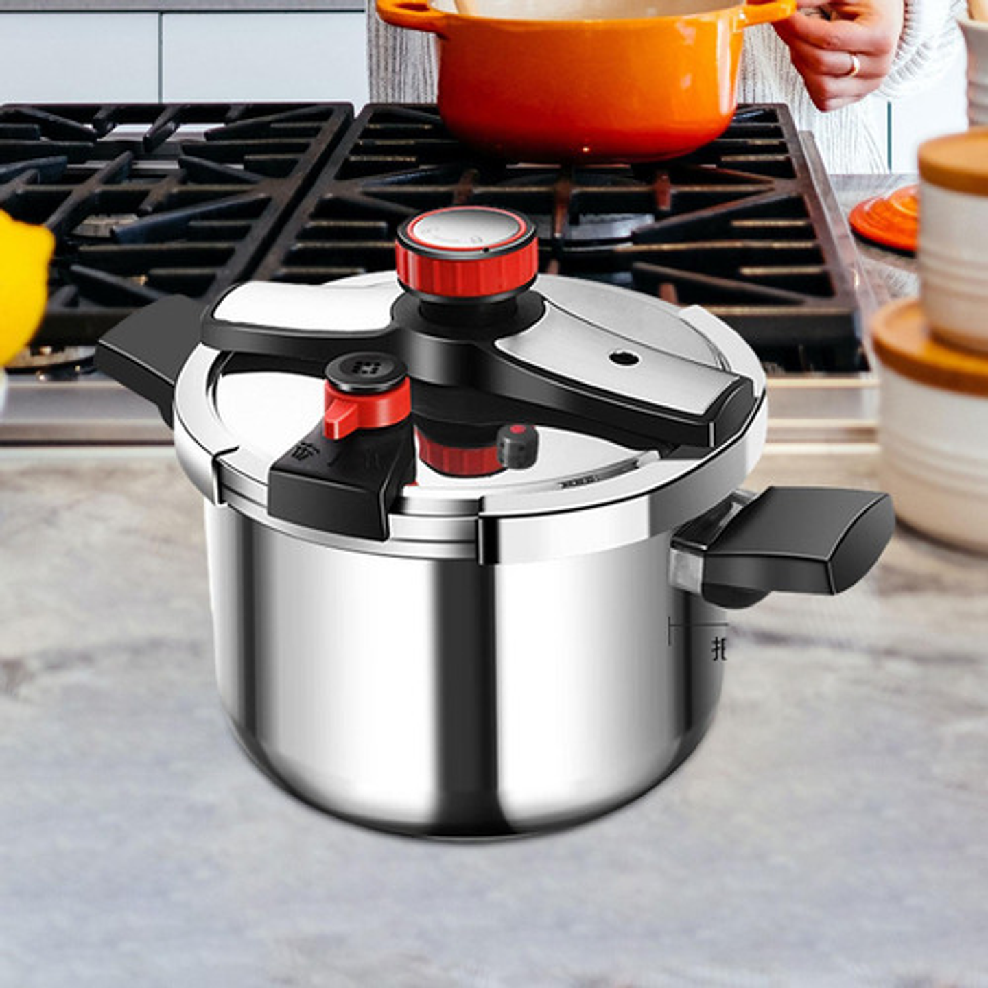 Olla A Presión De Acero Inoxidable 5 Litros Tipo Perilla Argent 3