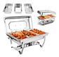Chafer Buffet Banquete Rectangular 12lts Acero Inoxidable - Miniatura 1